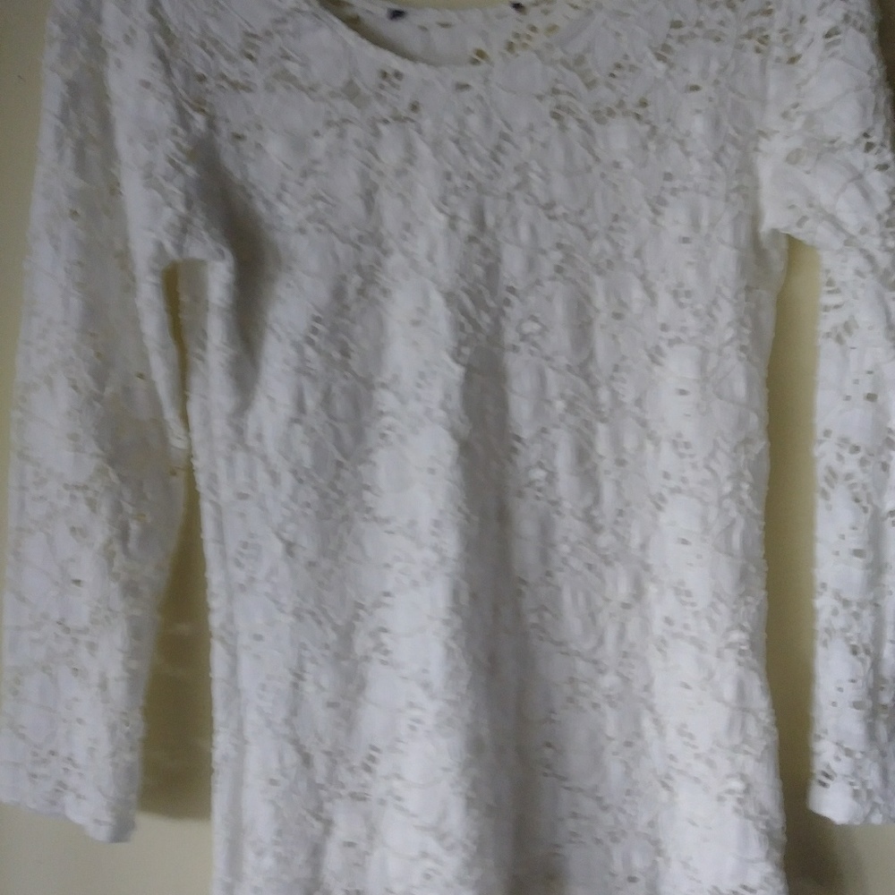 White Crochet Lace top